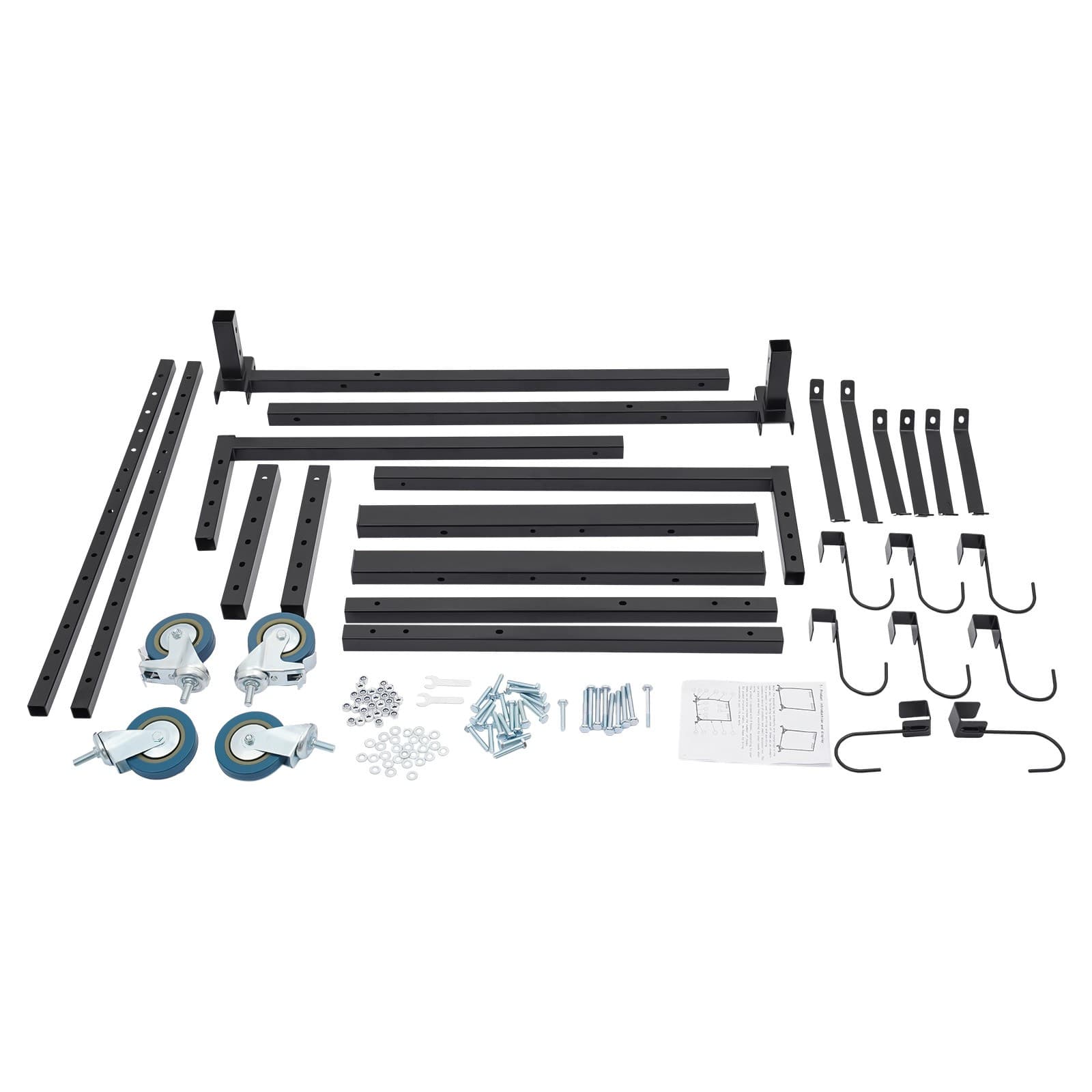 Automotive Spray Painting Rack StandBlack 8 Hooks Adjustable For Painting/Drying 4