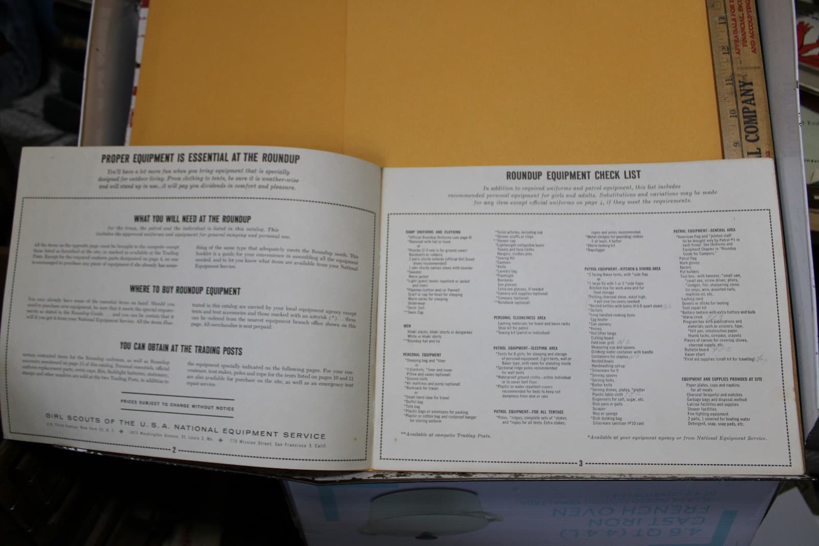1962 Senior Roundup Equipment Catalog GSA Girl Scout 2