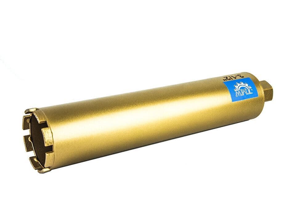 3-1/2" Wet Diamond Core Drill bit for Concrete Granite Coring, 1-1/4"-7 Threaded 2