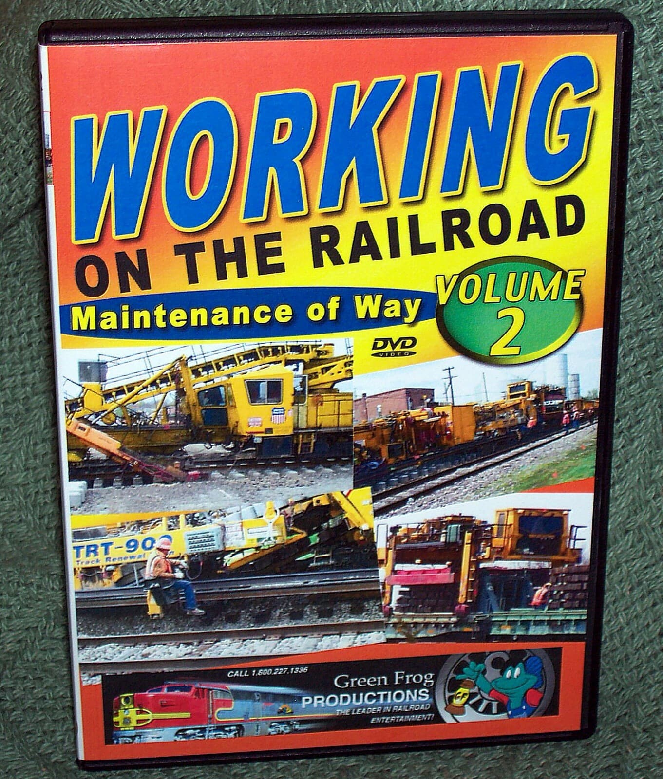 HA004 TRAIN RAILROAD DVD "WORKING ON THE RAILROAD VOL. 2"  MAINTENANCE OF WAY
