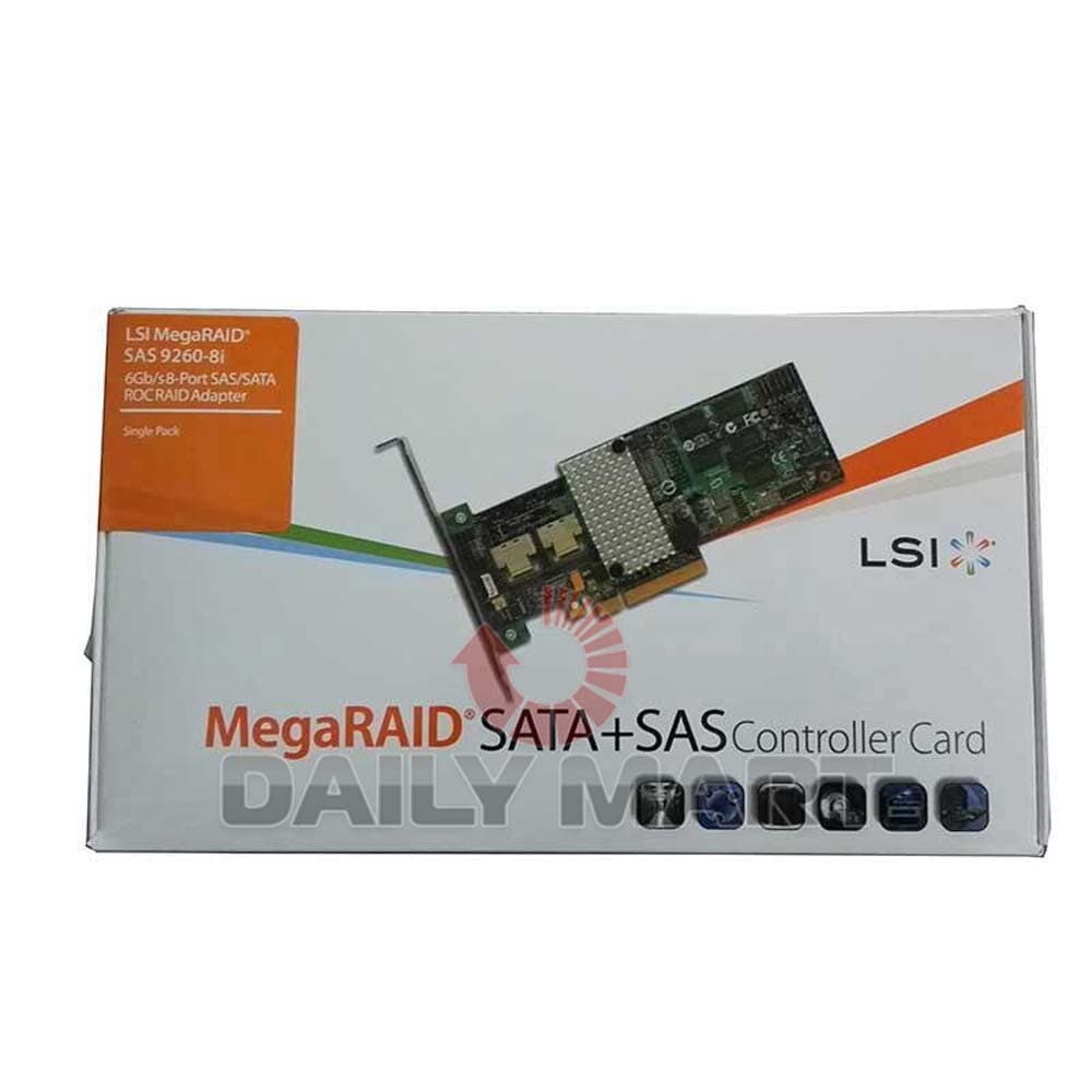 New In Box LSI MegaRAID SAS 9260-8i RAID Controller SATA SAS LSI00198