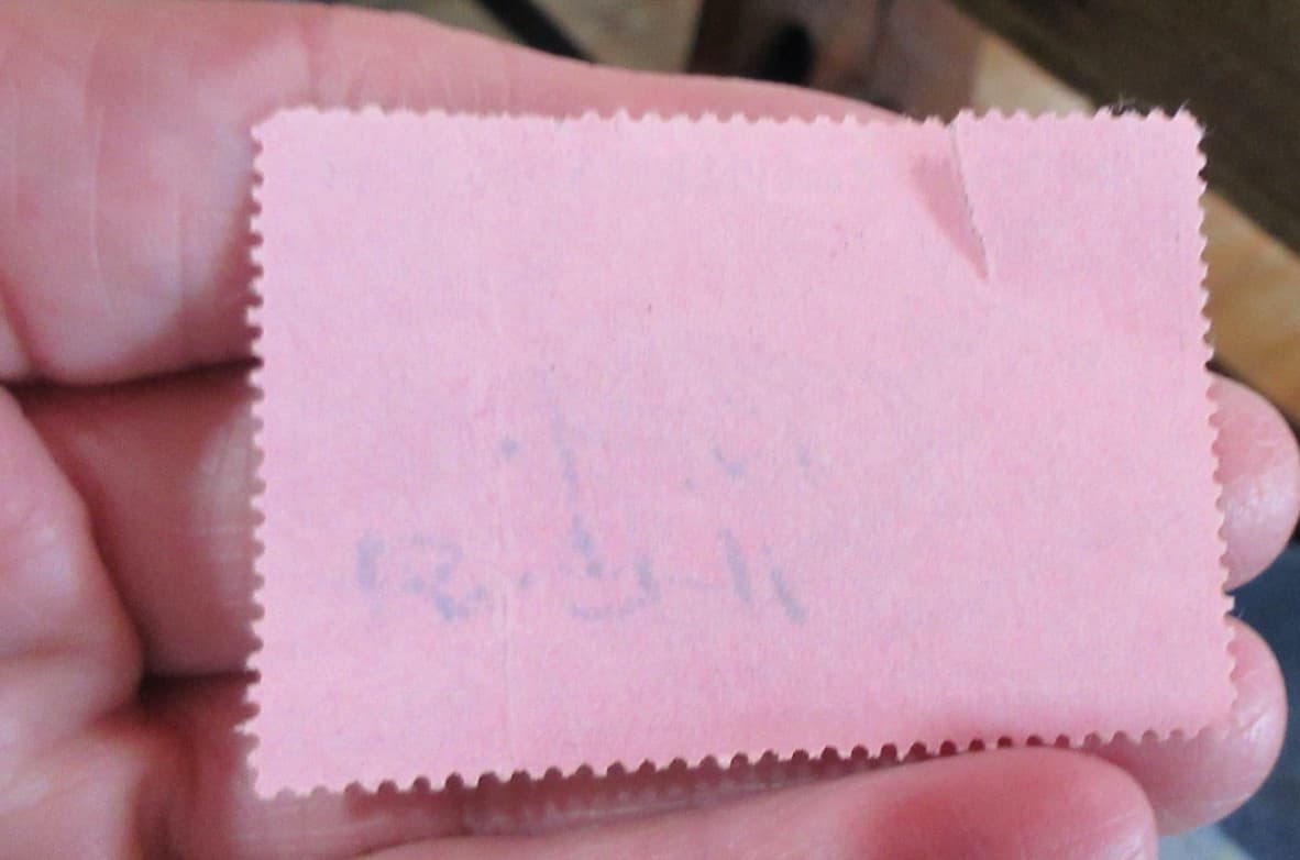 1954 - 55  Virginia Bear & Deer Hunting Stamp # 29264  has small tear (w19) 3