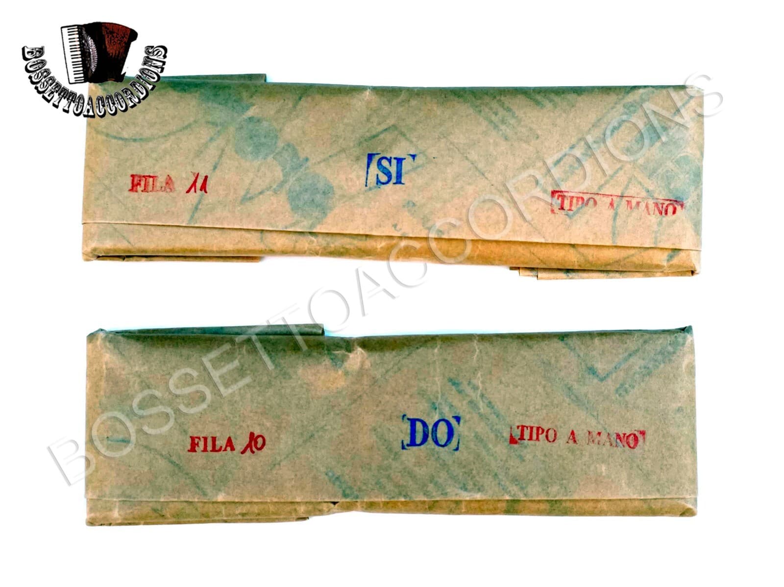 Set of Reeds For Cromatic Diatonic Accordion TIPO A MANO B-C (SI-DO) 6