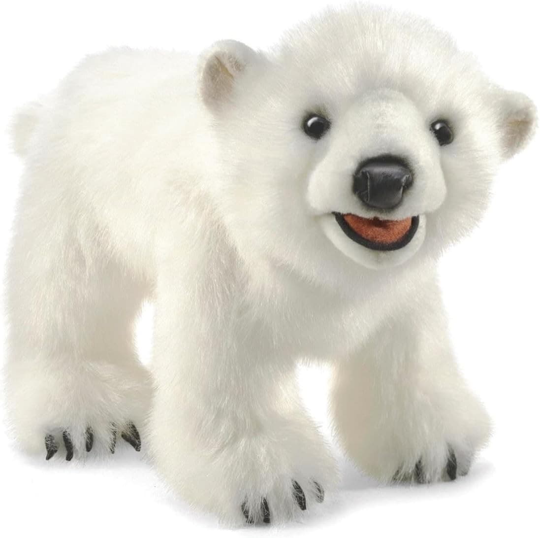 Polar Bear Cub Hand Puppet, White, Model:3041 2