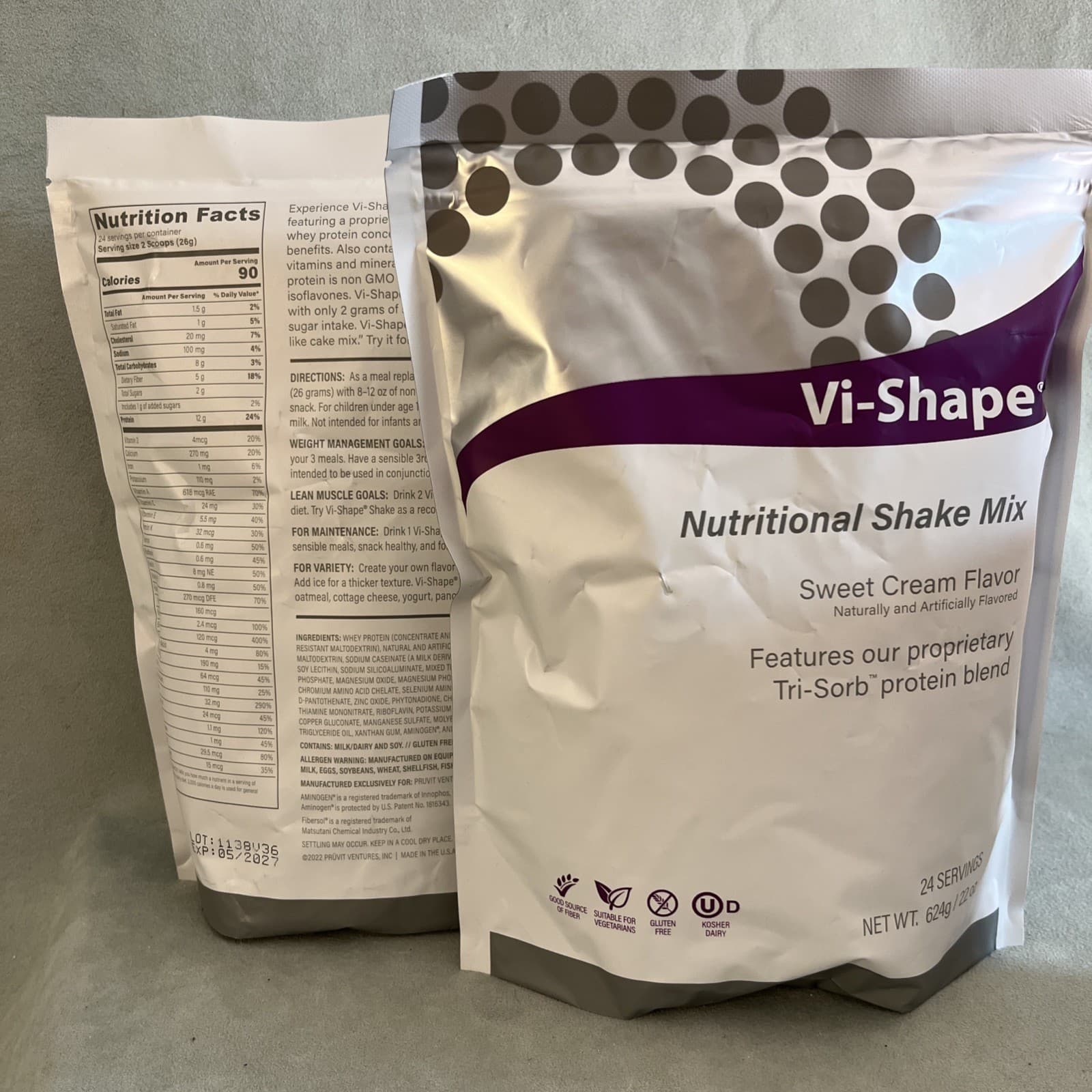 2 Visalus Vi Shape Shake Mix (48 Servings) New Exp 5/27 Priority Mail 4