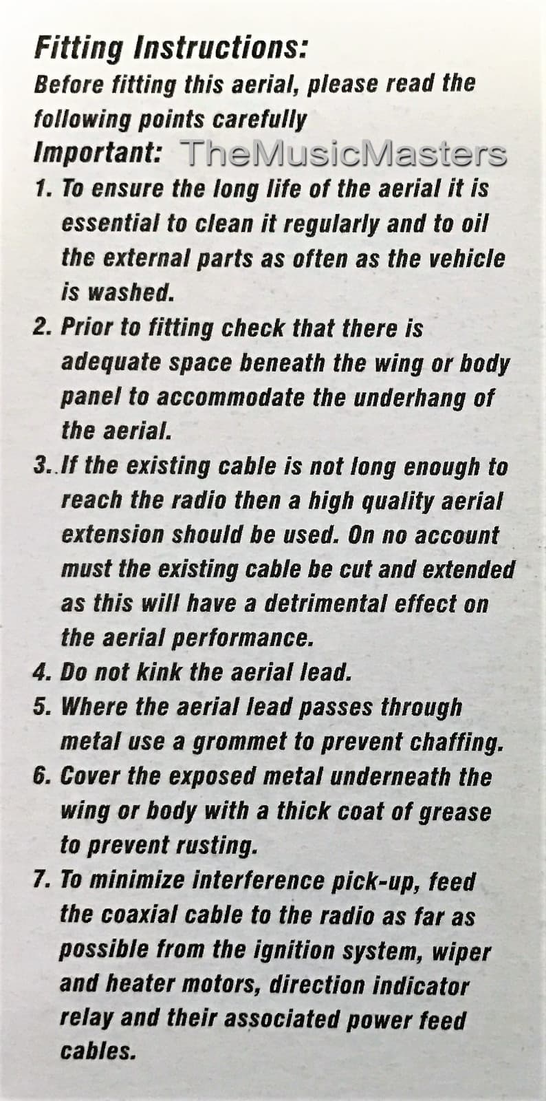 Black 3 Section 48"  Pillar Side Mount Universal Antenna Car Audio Stereo Radio 4