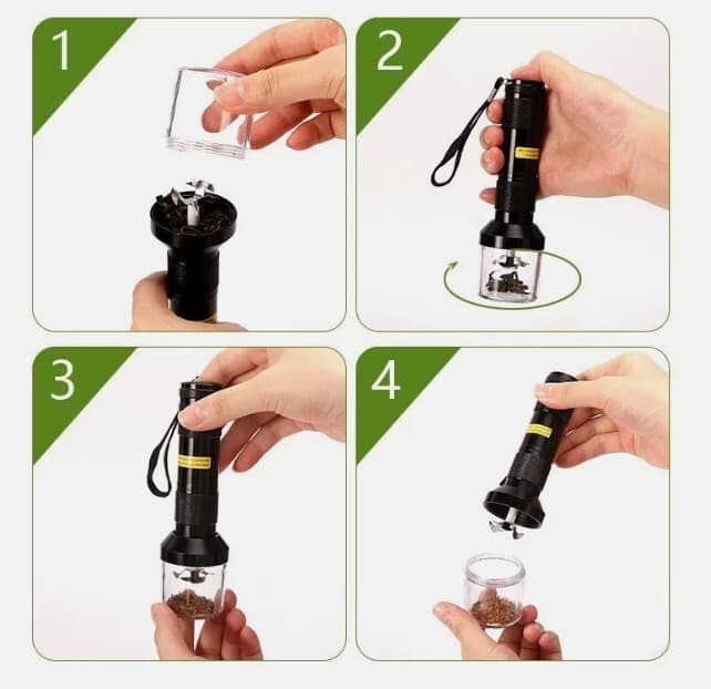 Electric Tobacco Herb Grinder🌱 Handheld Electric Aluminum Metal Grinder 2