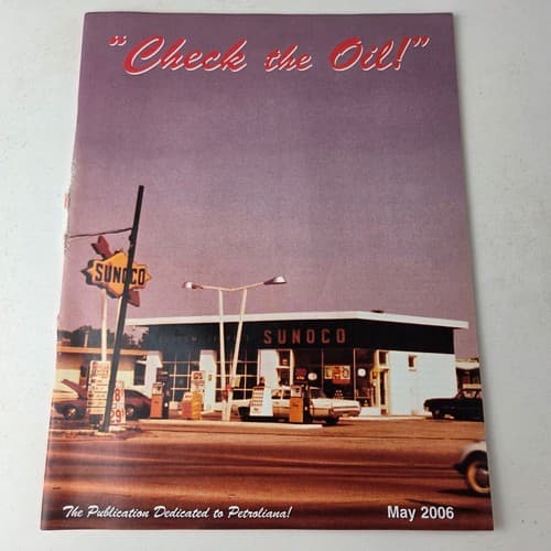 Original Gasoline Magazine for Porcelain Signs Lion Sign Sunoco Gas Station Ad!