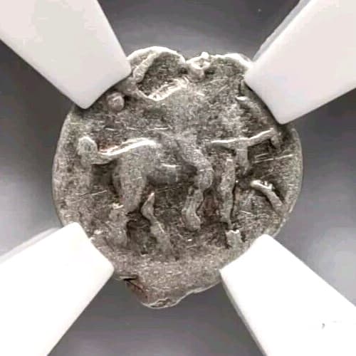 Ivan IV The Terrible Russia NGC VF30 Silver Denga AD 1533-1584 Horse Coin Tyrant