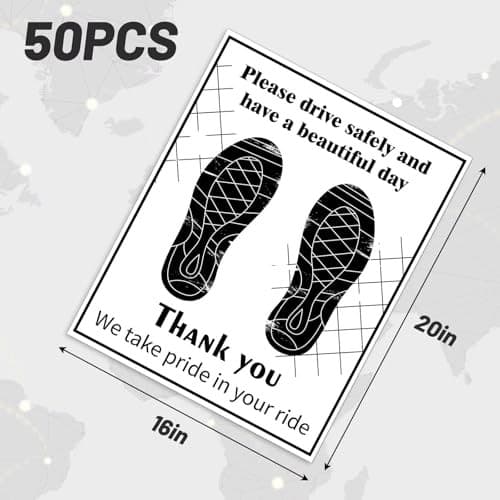 Car Paper Floor Mats,White Disposable Paper Floor Mats for Cars,Automotive Mat  3