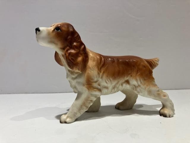Vintage 1950 Lefton English Cocker Spaniel Hunting Dog Figurine E-3302 2