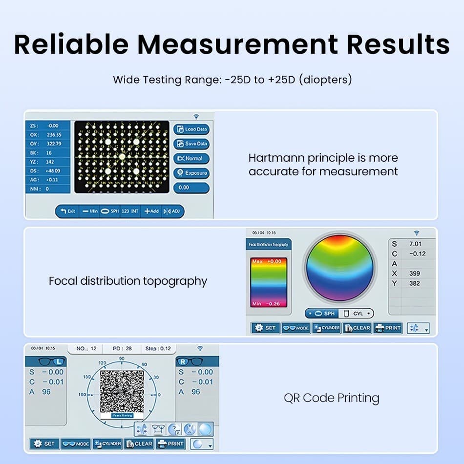 Digital Auto lens meter Optical Focal Length MeterOphthalmic Equipment 5