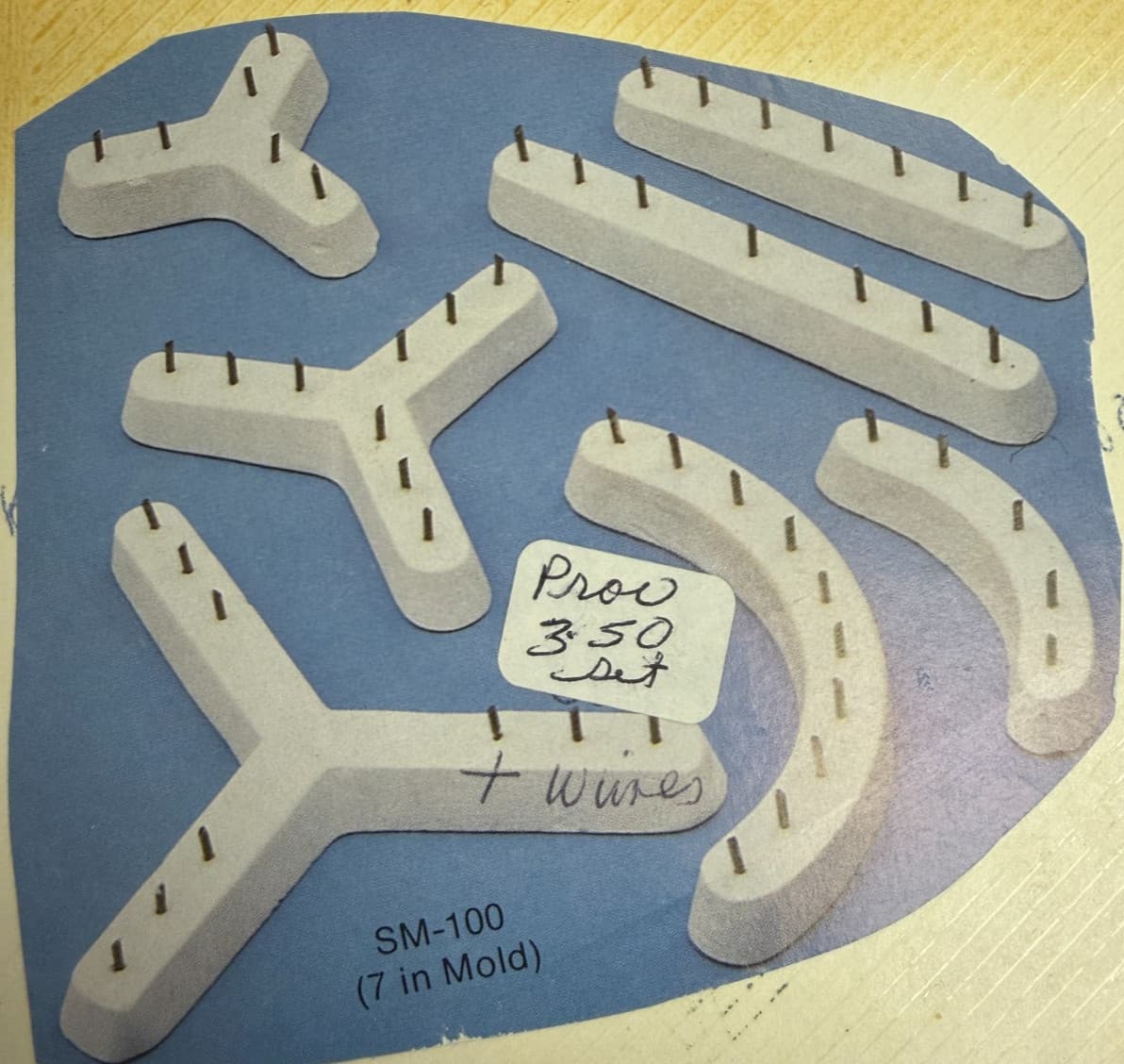 VINTAGE CRAMER CERAMIC MOLD #SM-100 KILN STILTS