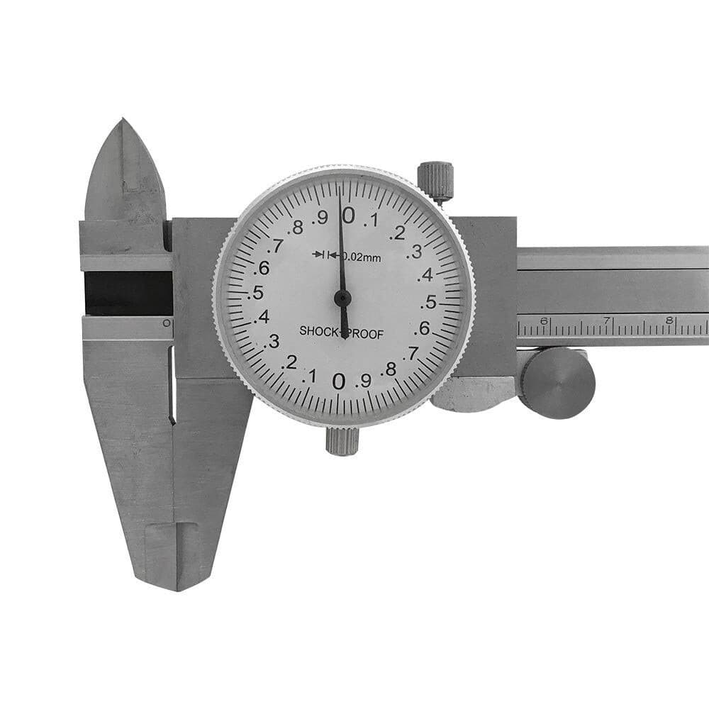 150mm Precision Stainless Steel Metric Dial Caliper 0.02mm Graduation Shockproof 4