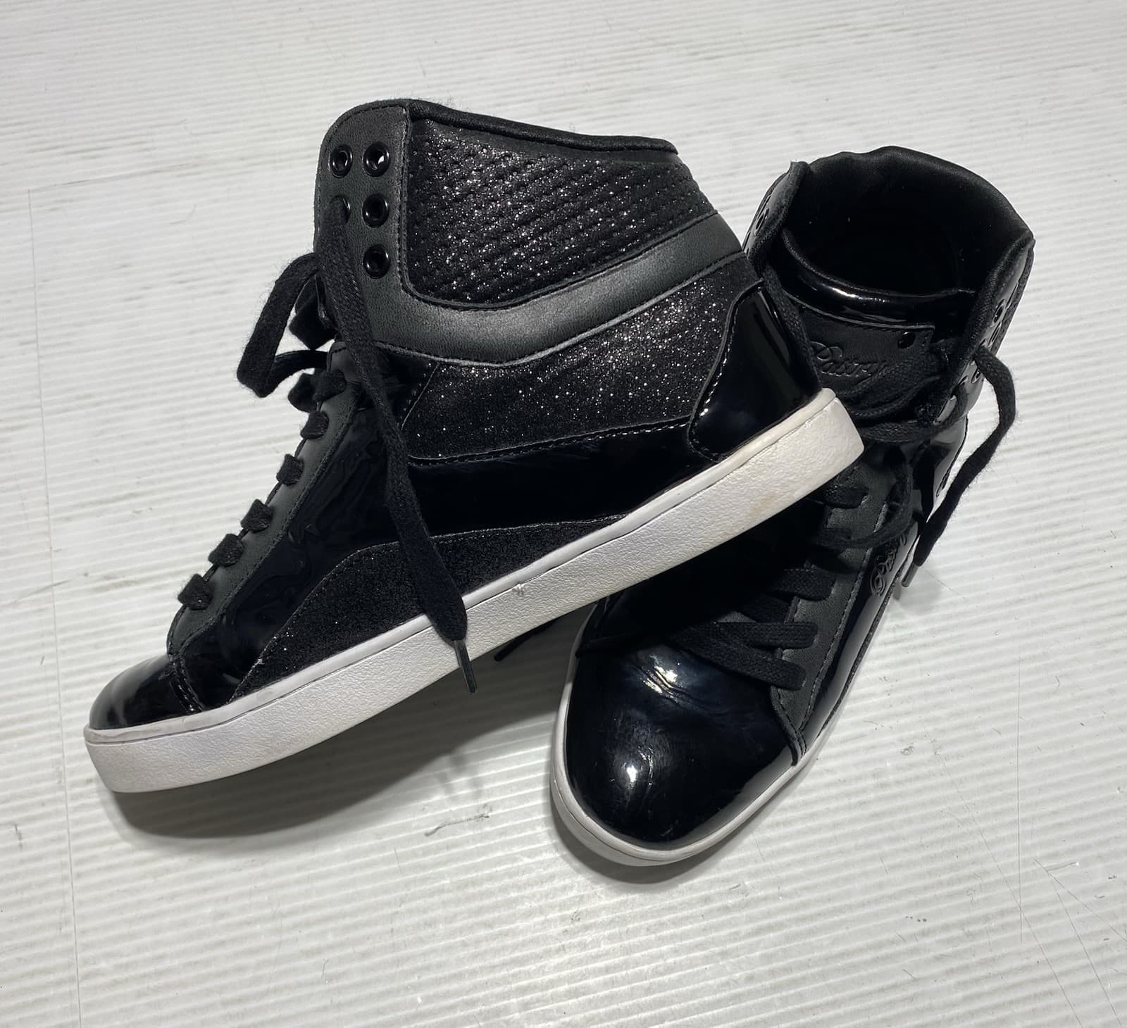 ADULT WOMEN'S SZ 10 GLITTER BLACK SNEAKERS BY PASTRY STYLE PA151000 DANCE NICE 3