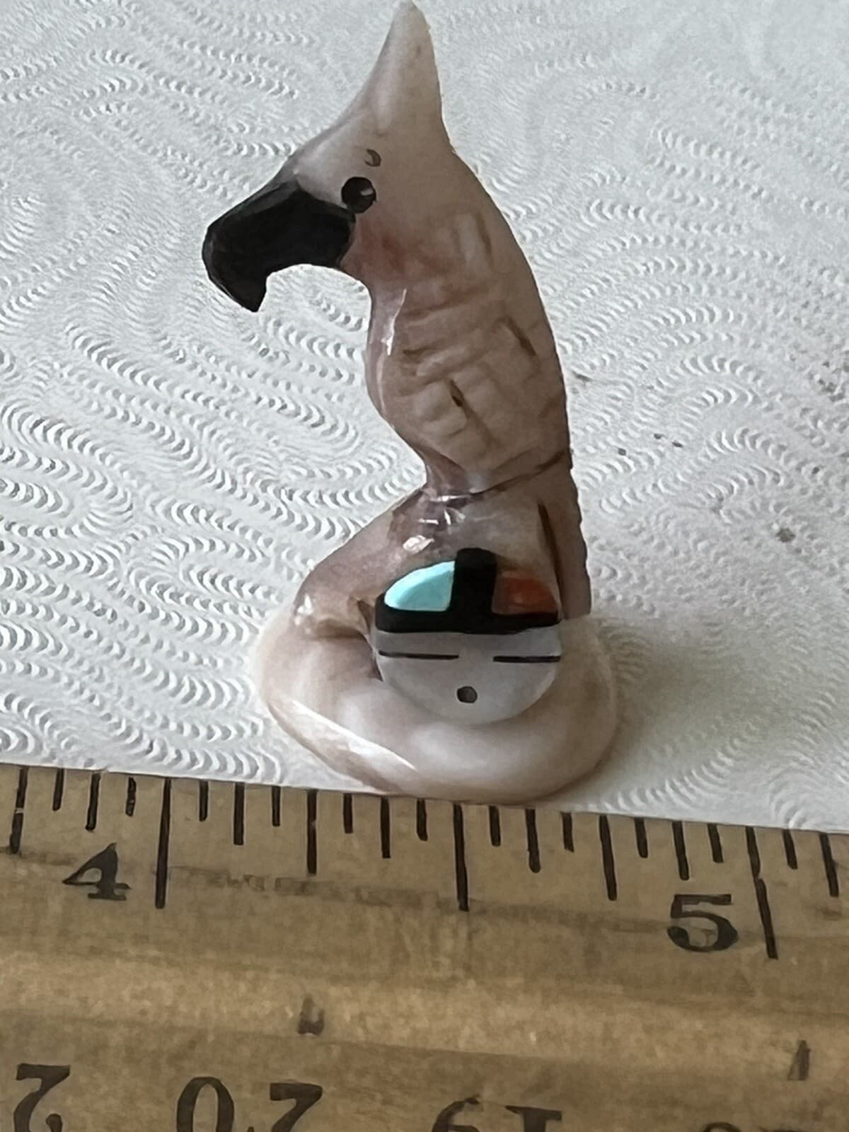 Zuni Parrot Bird Darrin Boone *SIGNED* Mussel Abalone Sunface Mm2 16 6