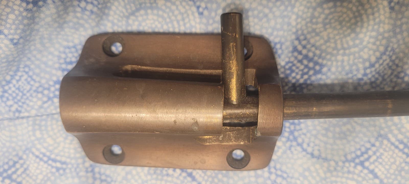 Heavy duty oil rubbed Bronze metal finish security door lock bolt 16" 2