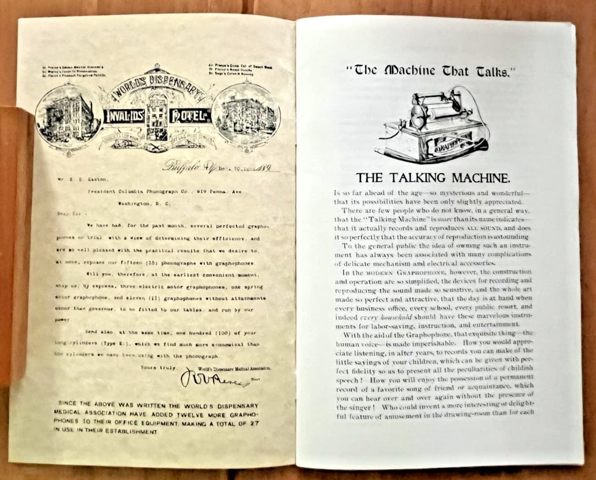 1896 Graphophone reprinted sales catalog James A Foster & Co Providence R I 2