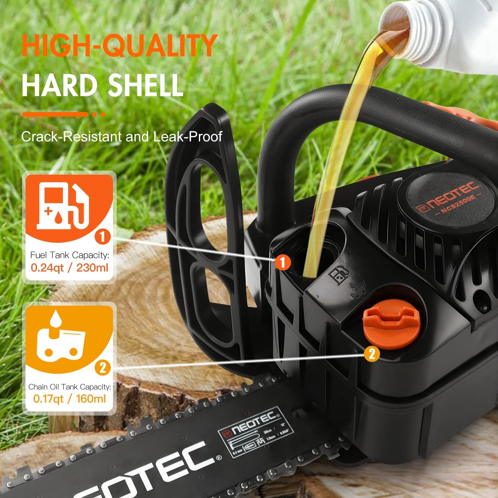 25.4CC 12" Gasoline Chainsaw Gas Powered Wood Cutting Engine Gas Chain Saw 3