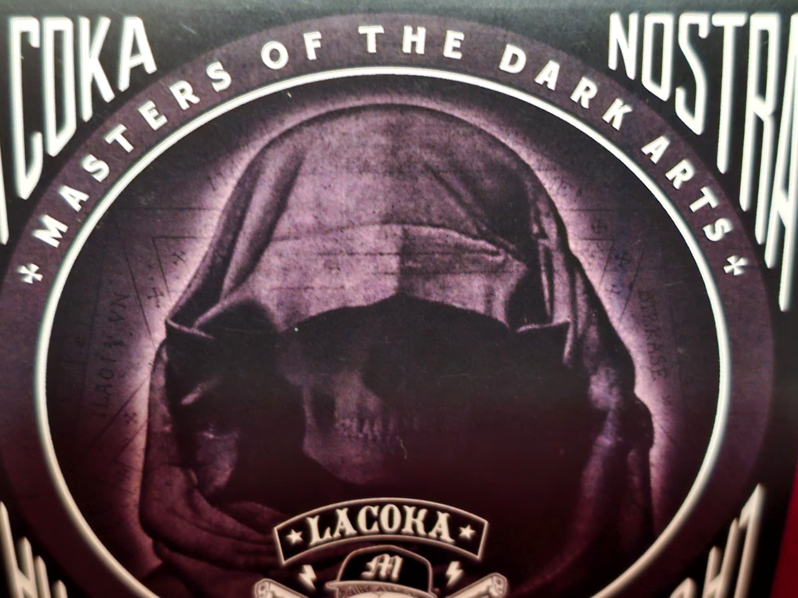 LA COKA NOSTRA Masters of the Dark Arts RARE 4x4" Promo Sticker NEW Old Stock 2