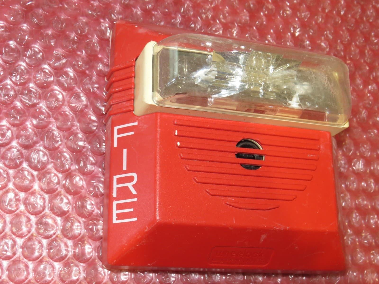 WHEELOCK NS4-24MCW FIRE ALARM HORN STROBE RED 2