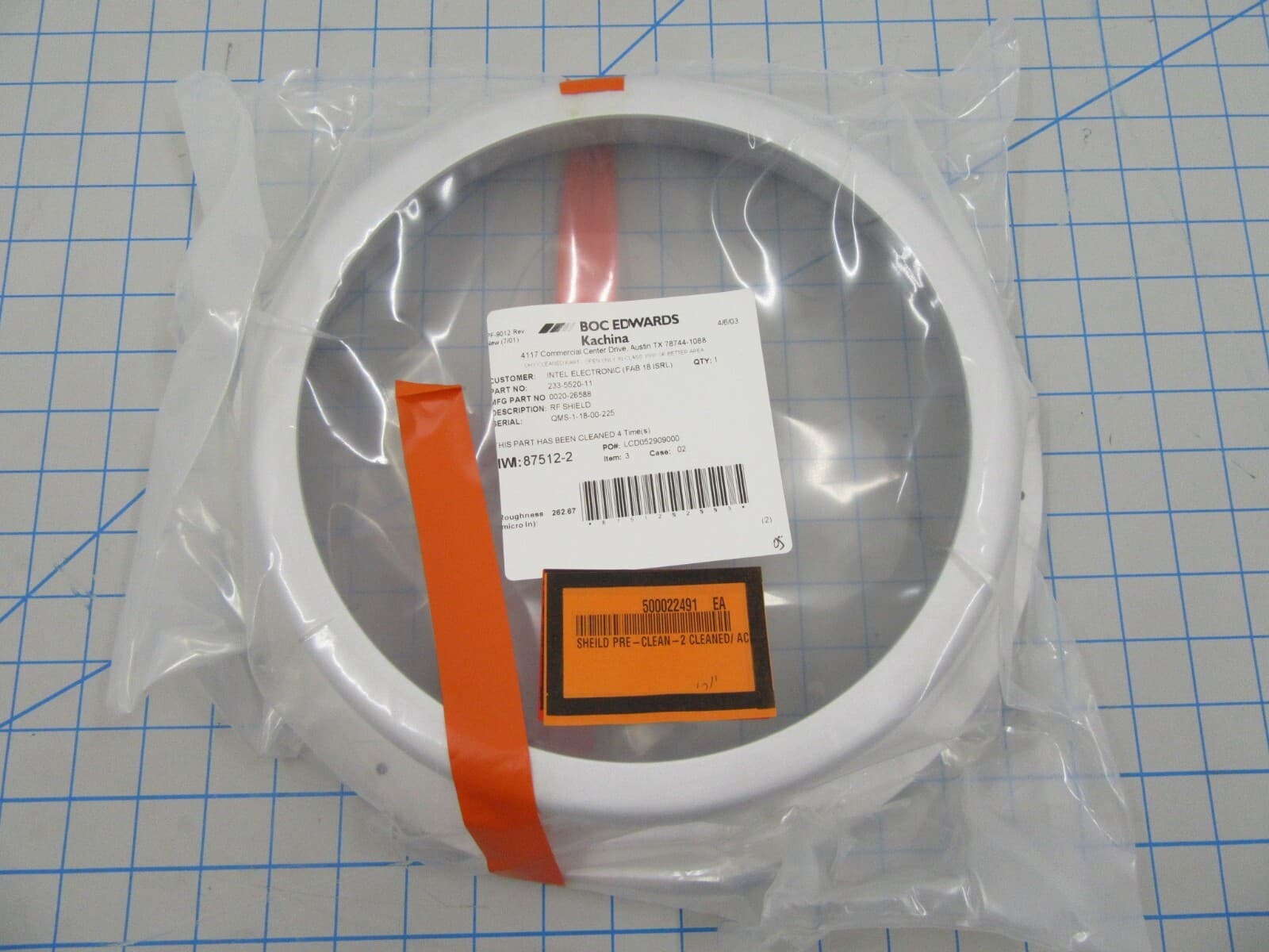 0020-26588 / AMAT SHIELD, LOWER T/TIN EDWARDS 233-5520-11 / APPLIED MATERIALS 3