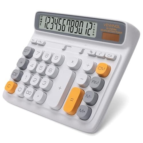  Desktop Calculator, 12-DigitargeCD Display, Big Computer-Style Keys, L Gray 2
