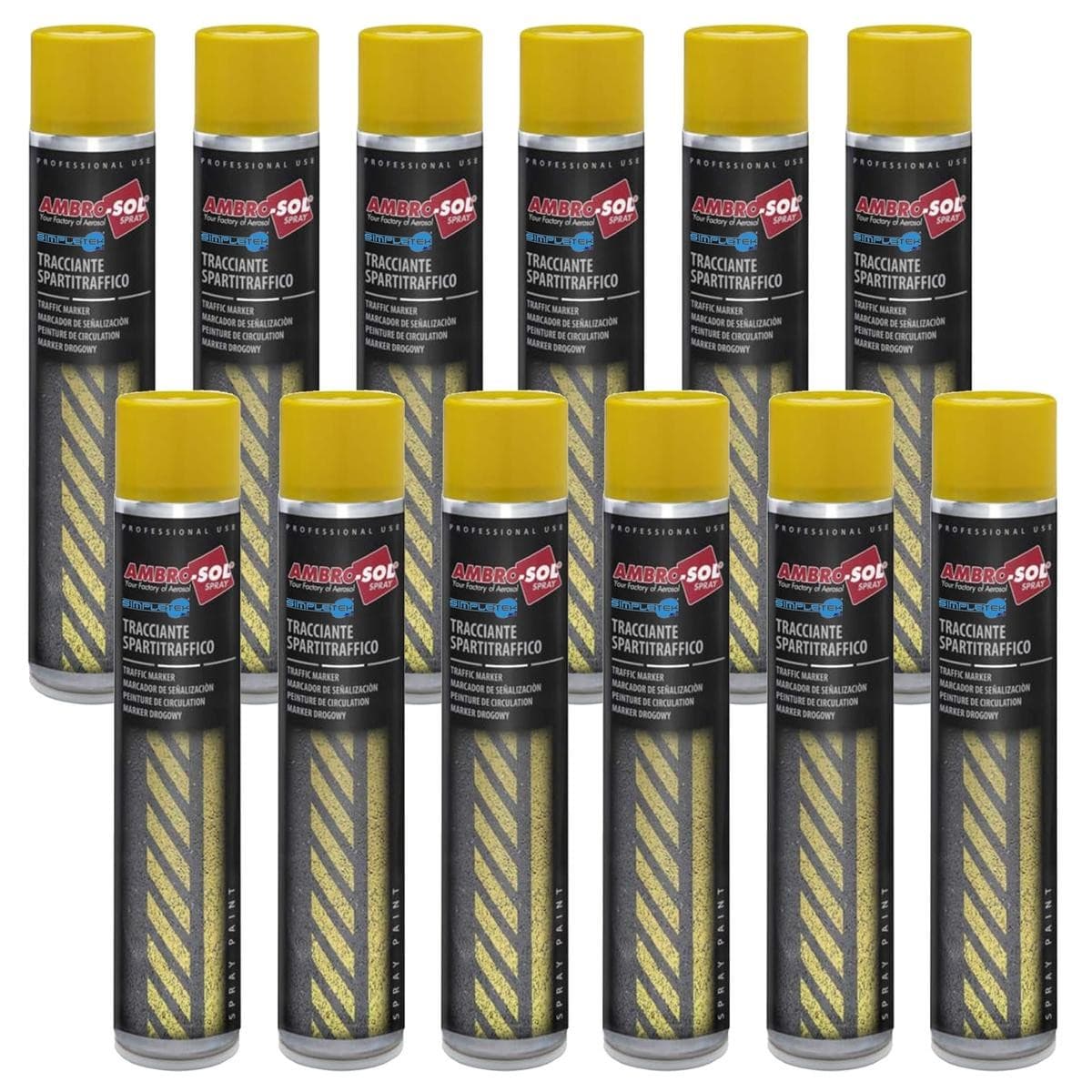 White Traffic Splitter Tracer Spray Can Pedestrian Strips Road Pass_