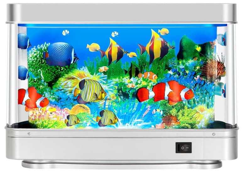 Fake Fish Tank Mini Aquarium,Artificial Tropical Fish Decorative,Fake Aquarium D