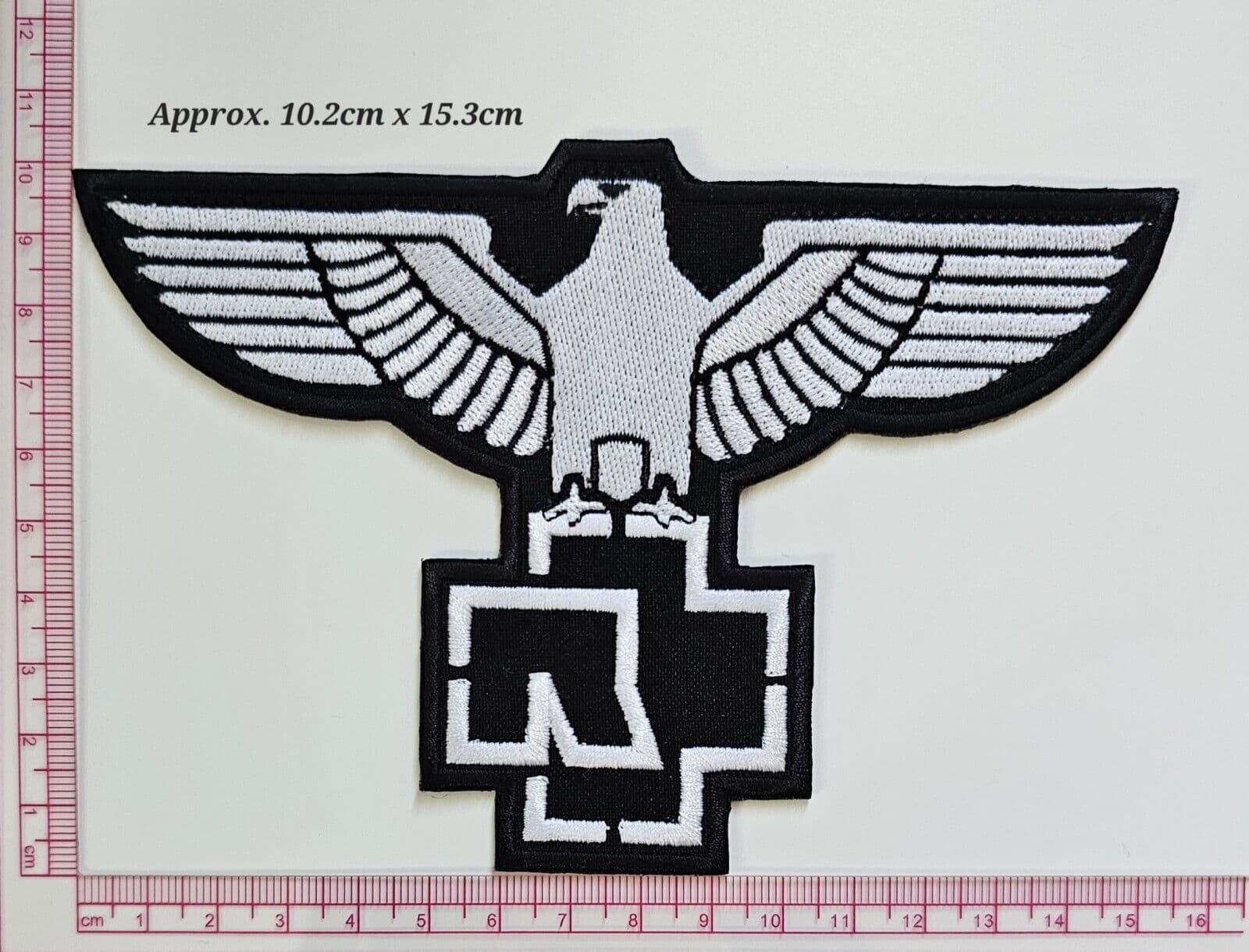 Rammstein hard rock patch, Rammstein embroidery patch, iron/sew on patch, 3