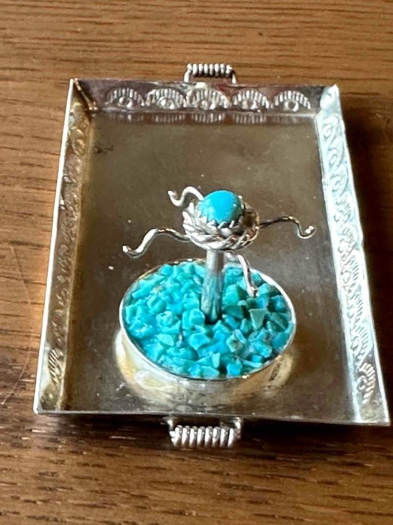 Wilbert Benally Hand Made Sterling Silver Complete Miniature Tea Set - Navajo 6