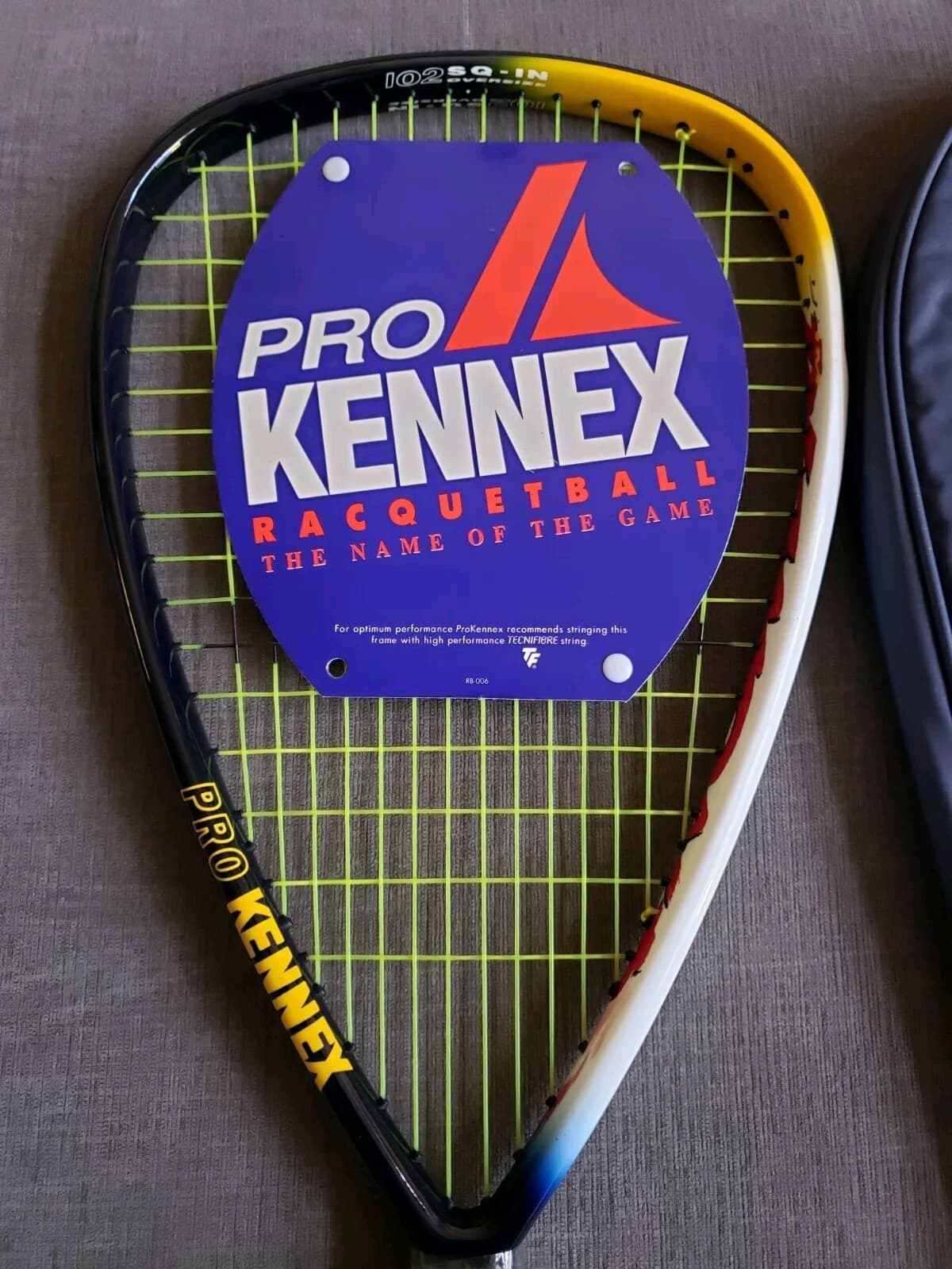 Pro Kennex Diamond Ace Racquetball racquet - NEW w/ Cover - Vintage 3 7/8 Read  3