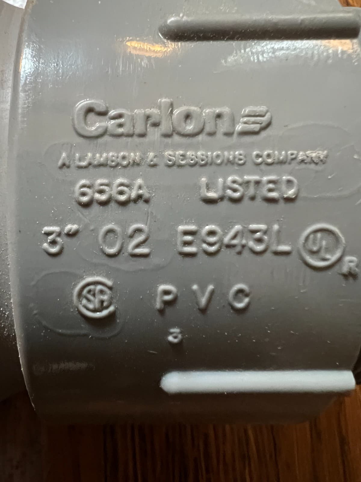 T&B CARLON E954LXX 3 in. Non-Metallic Electrical PVC Slip Meter Riser 24" Length 5