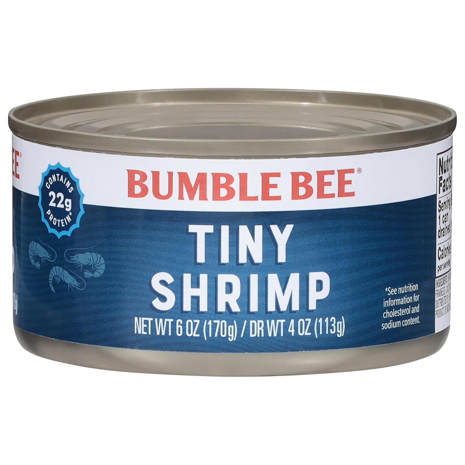 Bumble Bee Tiny Canned Shrimp - Shrimp in Water, Cooked, Peeled, Deveined... 5