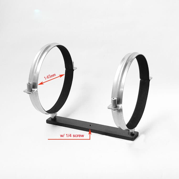 1pcs Astronomical Telescope Universal Hoops Tripod Bracket Metal Plate Hoop 2