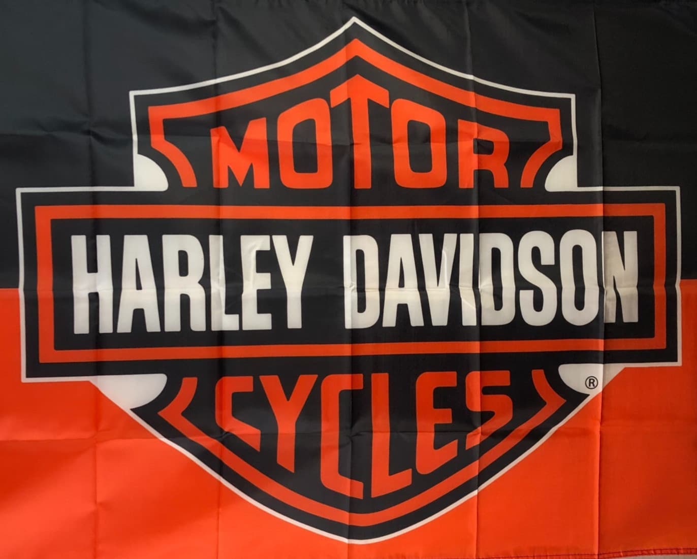 Harley Davidson Motorcycle Flag Rectangle 36"x60" Racing Flag Biker Garage Wall