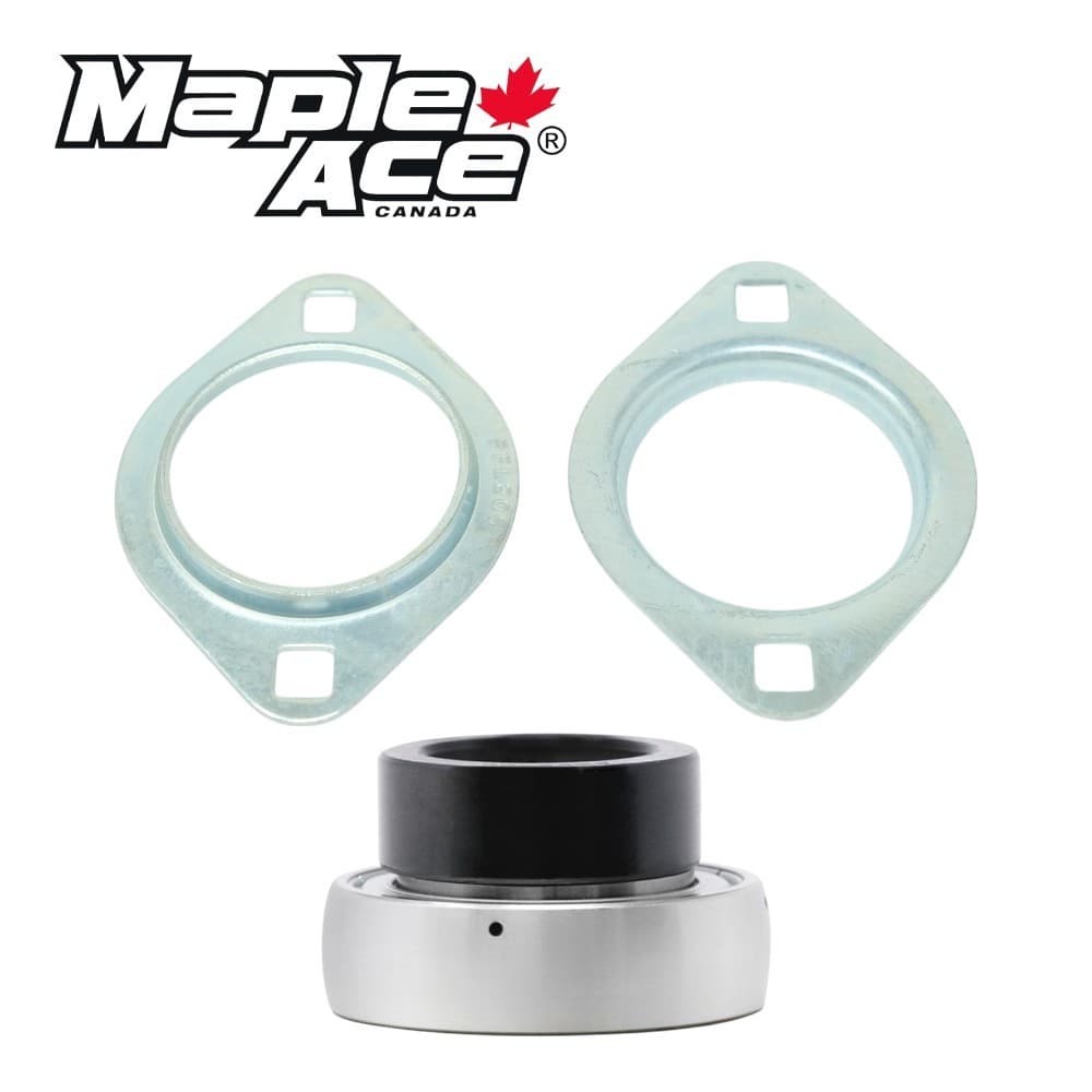 SAPFL205 Pressed Steel Housing Oval Flanged 2-Bolt with Insert Bearing 25mm 3