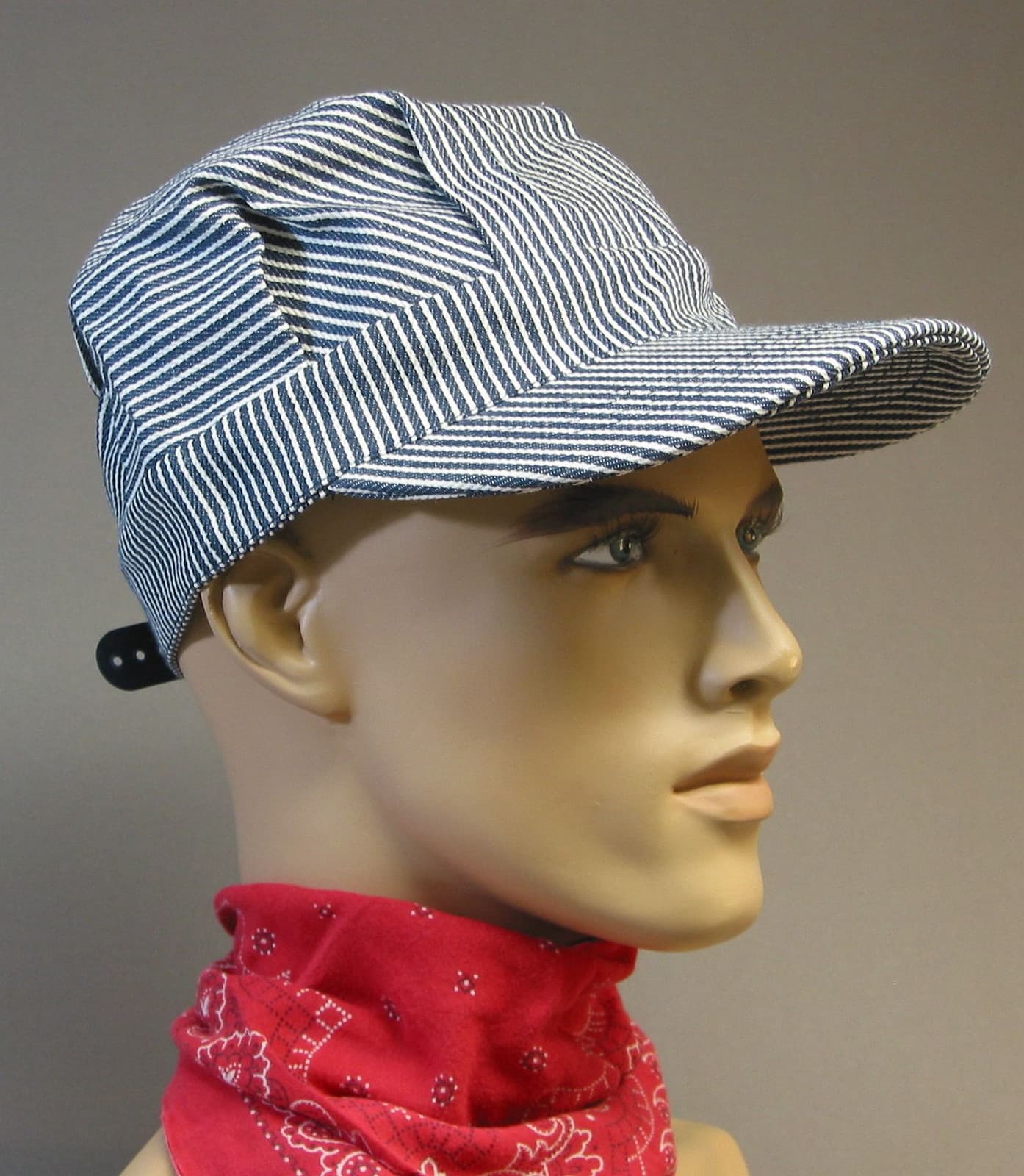 RAILROAD TRAIN ENGINEER HAT LARGE SIZE cap lid L BKP200 BKPHTBSA ADULT NEW 3