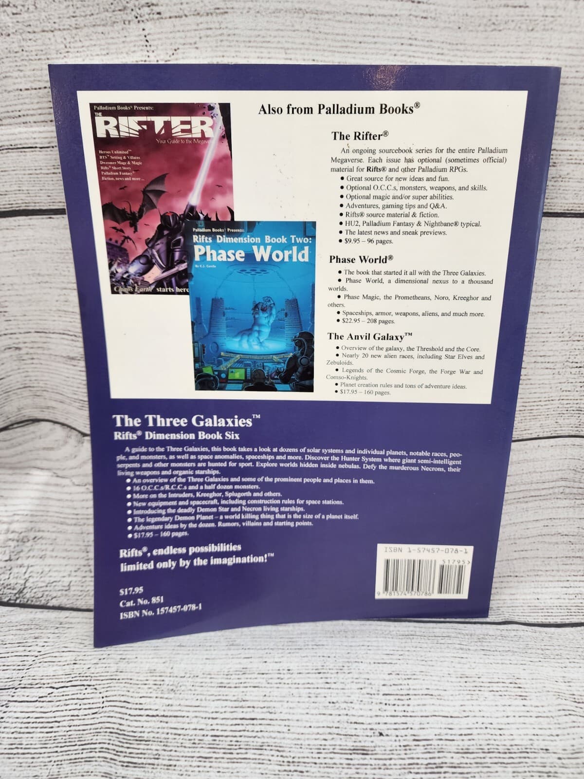 RIFTS Phase World Three Galaxies Palladium Books 2