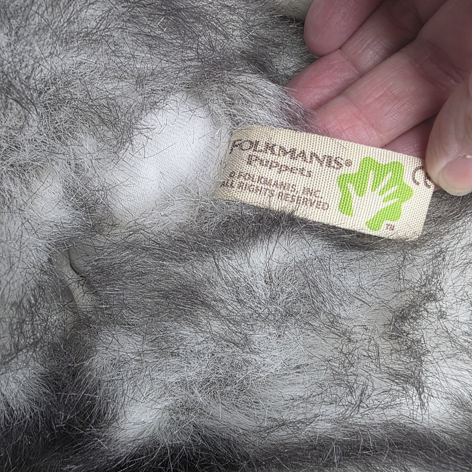 Folktails Folkmanis Furry Folk Puppet Timber Wolf Realistic Plush Husky Dog 15" 5