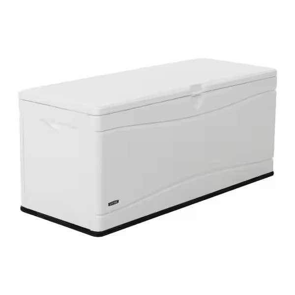 Resin Marine Dock Box Weather-Resistant with Handles and Lid Durable 130 Gal.