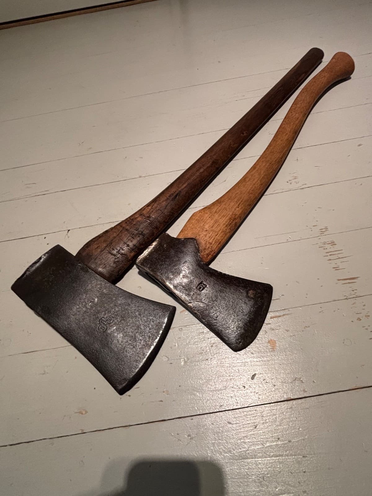 2x Vintage Wetterlings Axes – SAW 5 lb - EX – Storvik Sweden