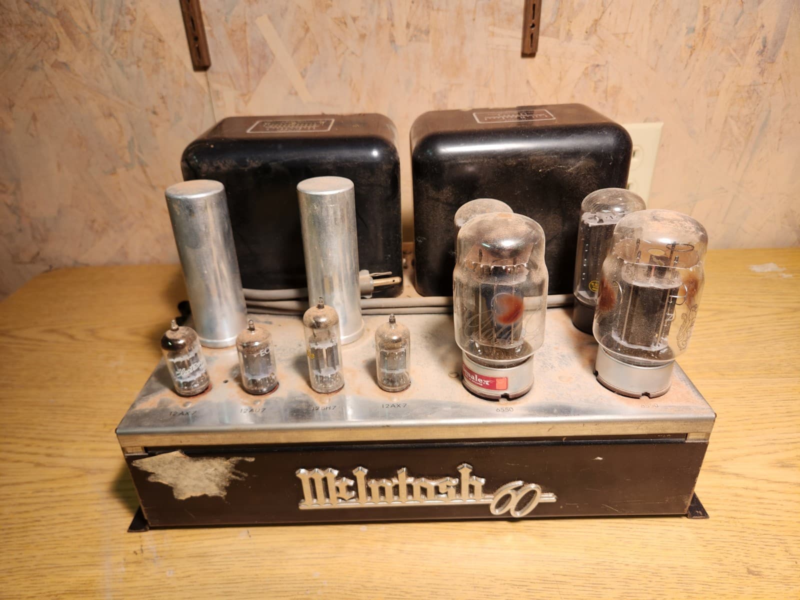 McIntosh MC60 Tube Mono Block Power Amplifier - Untested Project