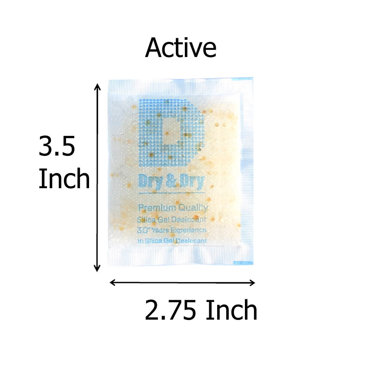 20 gram X 30 PK "Dry & Dry" Food Grade Orange Indicating Silica Gel Packets 4