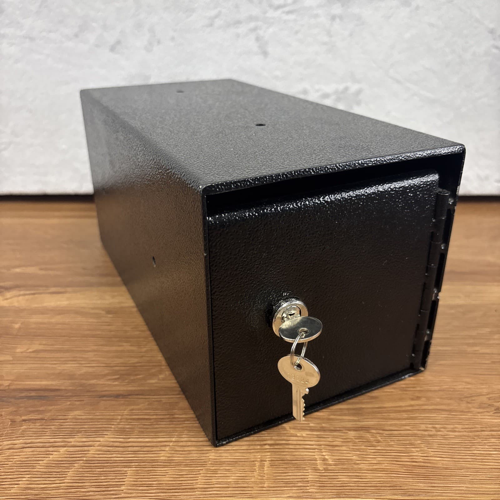 Under Counter Safe Mailbox Lockbox Lock & Key Heavy Gauge Steel Mountable