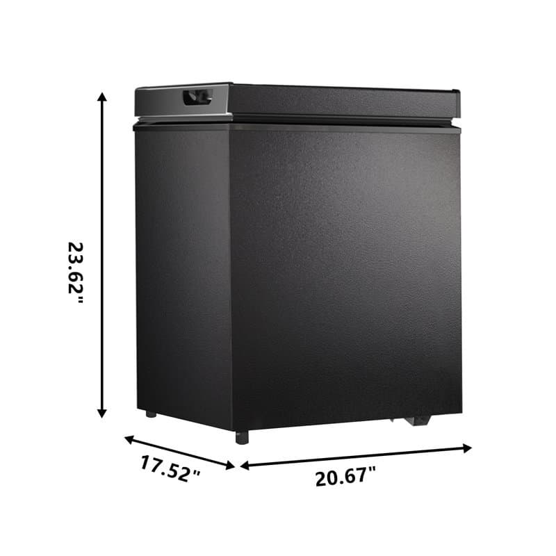 1.8 cu.ft Garage-Ready Chest Freezer with Temperature Controls 4