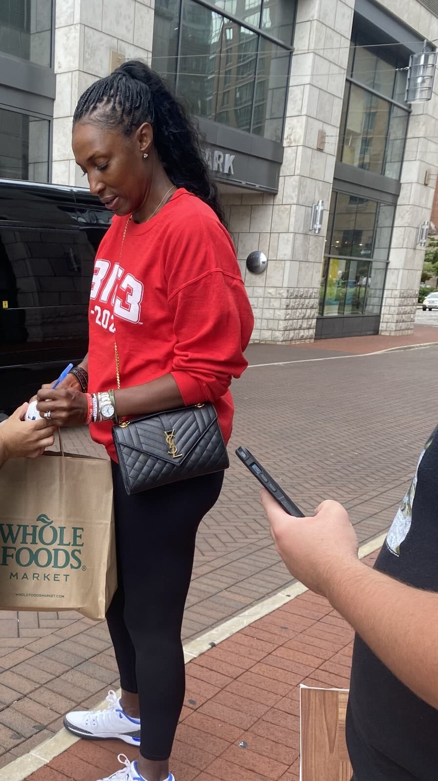 WNBA HOF Lisa Leslie Los Angeles Sparks Signed Autograph Auto OMLB Baseball 3