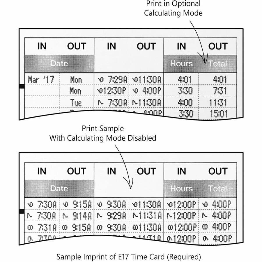 Lathem 700E Calculating Electronic Time Clock 3