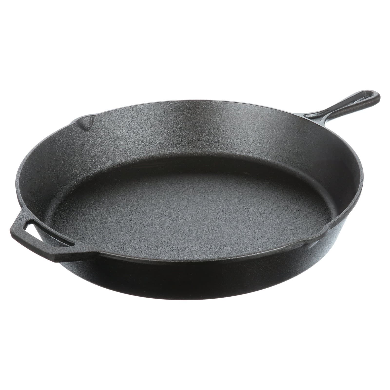 Ozark Trail 15" Pre-Seasoned Cast Iron Skillet with Handle and Lips 6