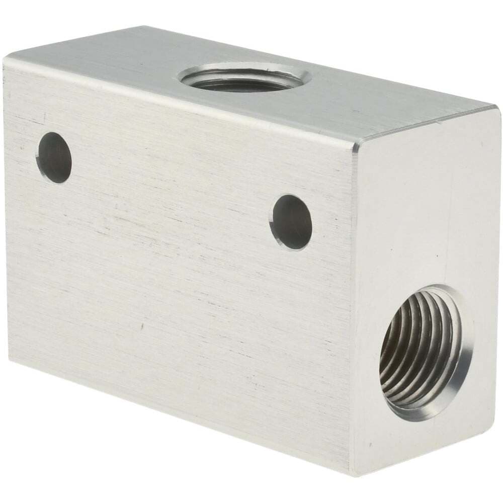 PRO SOURCE 1/4 F NPT Air Control Shuttle Valve: 2 Inlets, 140 max PSI 3